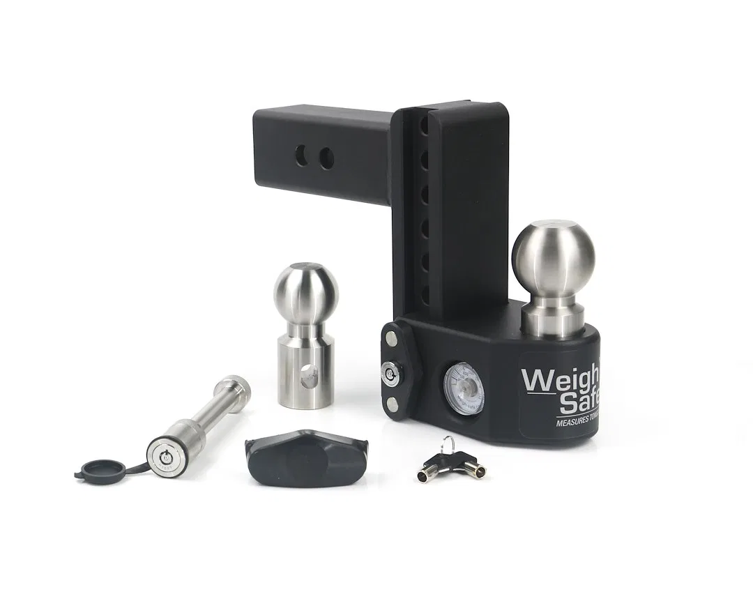 SWS6-2.5-KA – WEIGH SAFE Trailer Hitch Ball Mount, Fits 2-1/2 Inch Receiver 18500 Gross Trailer Weight Adjustable Sto...